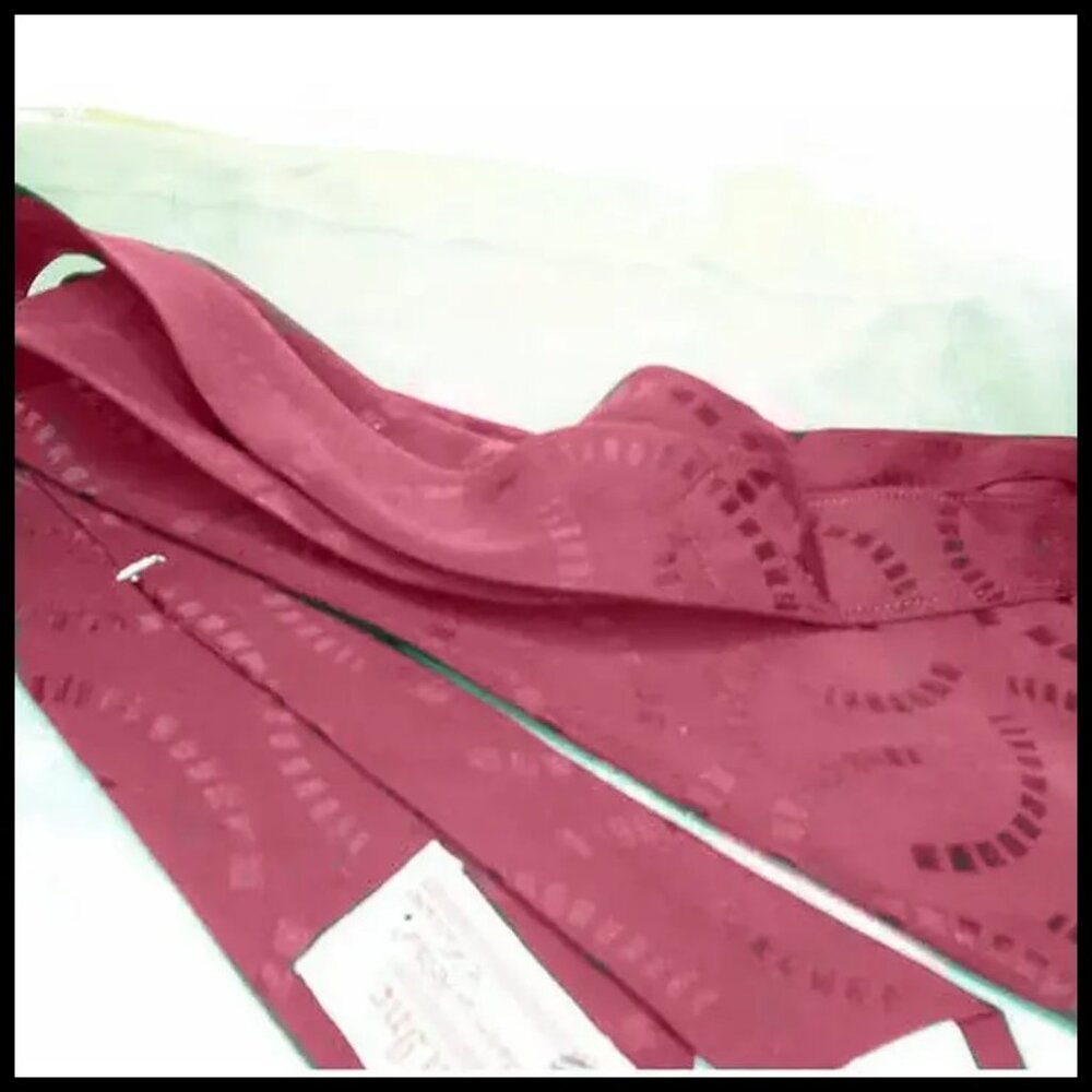 1940s Wide Necktie Fagman Cordovan Burgundy Tie - Picture 2 of 9